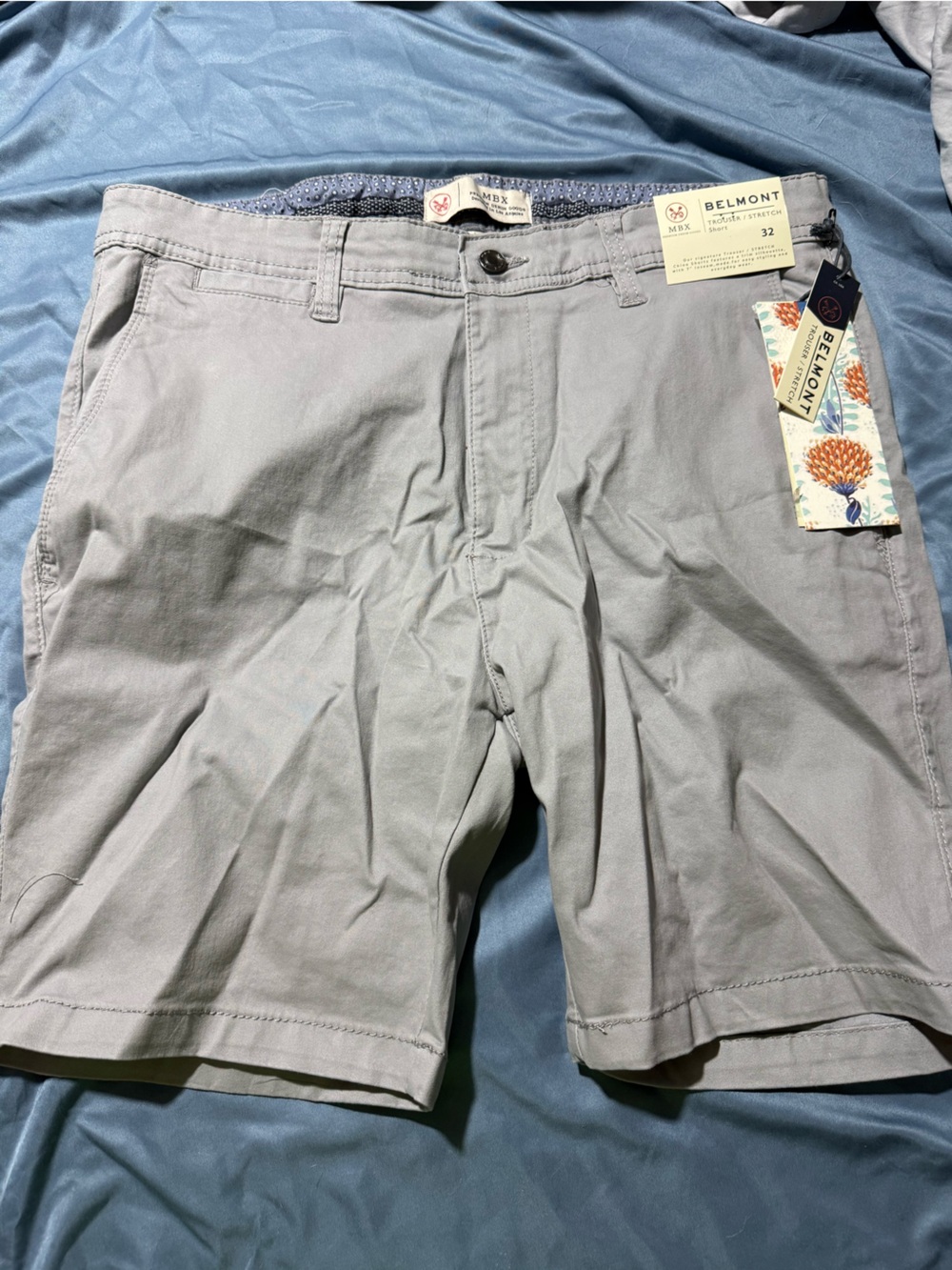 Men's Light Gray Hybrid Shorts - Classic Everyday Fit